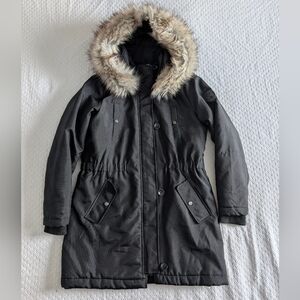 Only | Black Fur-Trimmed Parka
